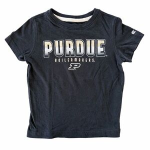 Purdue Boilermakers Toddler T-Shirt Size 3T Black NCAA Youth Unisex Short Sleeve